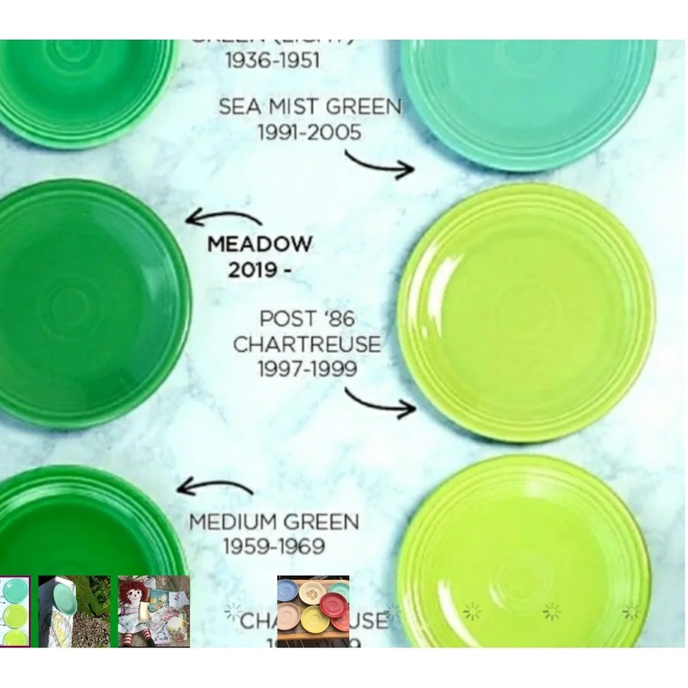 🧚‍♂️ Fiesta 5-piece Place Setting  FIESTA WARE SEA MIST RETIRED DEADSTOCK